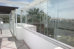 ALUM.PVC CORTINA CRISTAL SUNFLEX